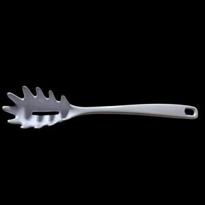 Melamine Pasta Server Spaghetti Serving Spoon Curved Handle Kitchen Utensil